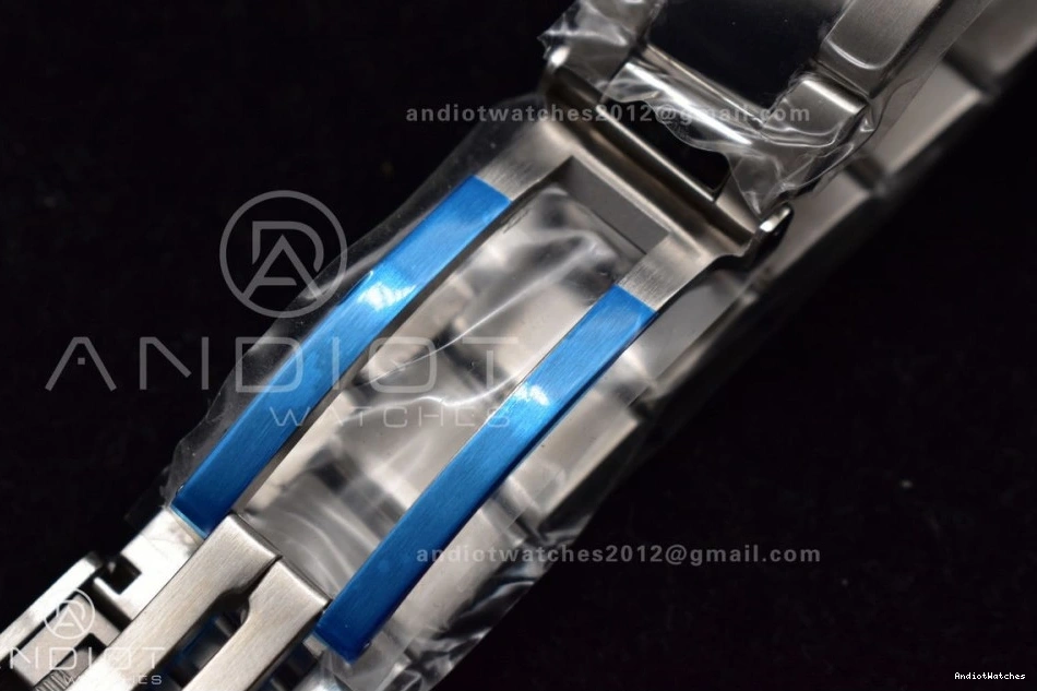 Bezel Bracelet Blue 482 Automatic TF 44 Dial 1:1 Thermal White Ceramic SS on Edition Blue SuperOcean A Best 0208